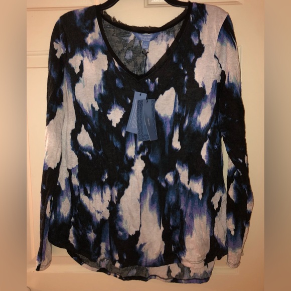 Simply Vera Vera Wang, Top Size PXL crinkle design longsleeve NWT Size Petite XL - Picture 5 of 10